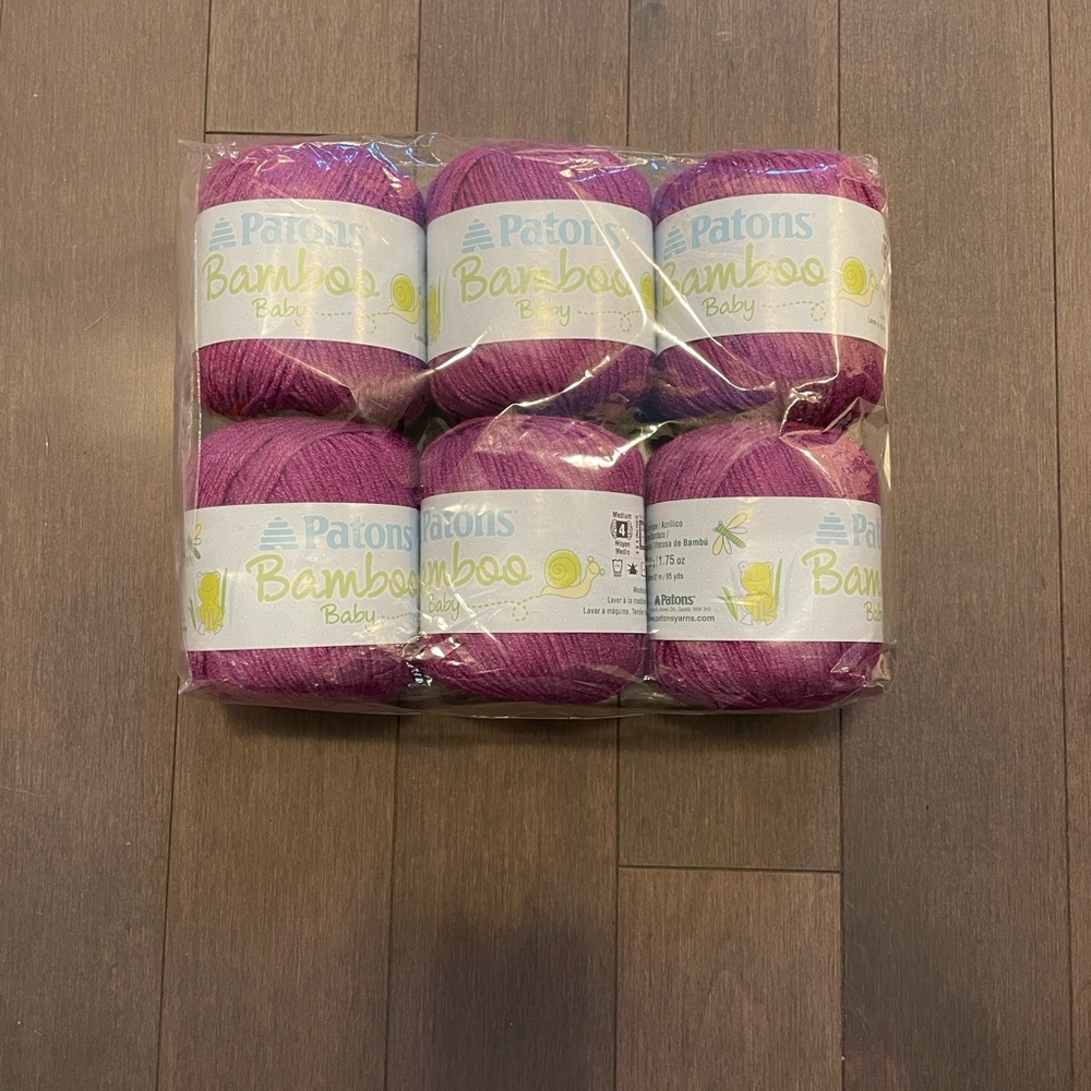Patons Bamboo Baby Purple Crafting Yarn